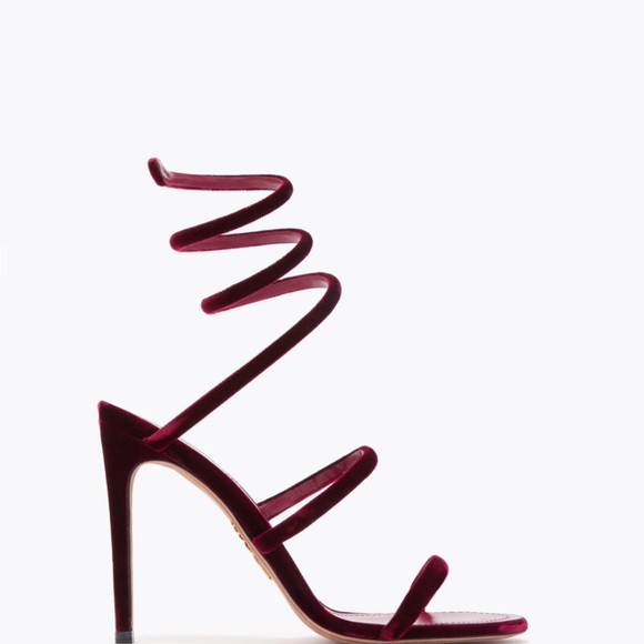 CLEO RUBY VELVET SANDAL 105 - Picture 3 of 6